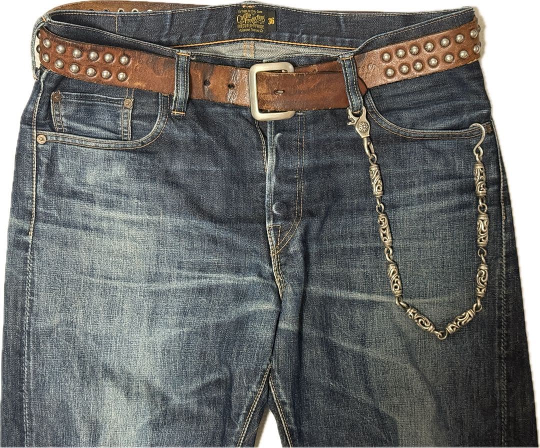 L776 超重厚silver925 ローラー ウォレットチェーン