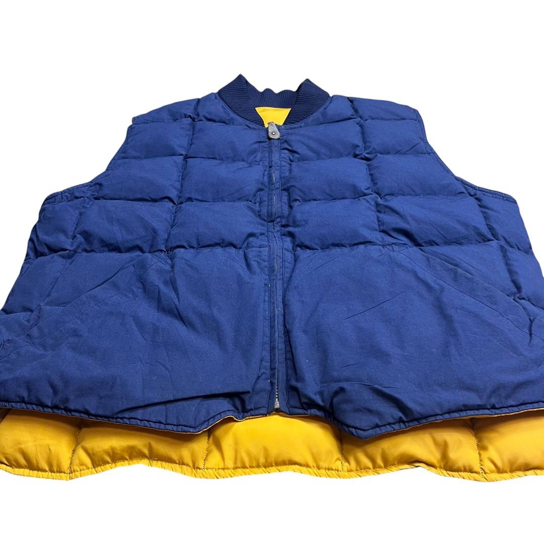 80s 90s Eddie Bauer カナディアンベスト リバーシブル ダウン