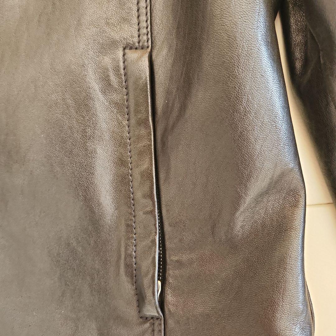 mofusand 。GUCCI ブラックレザー シングルライダース