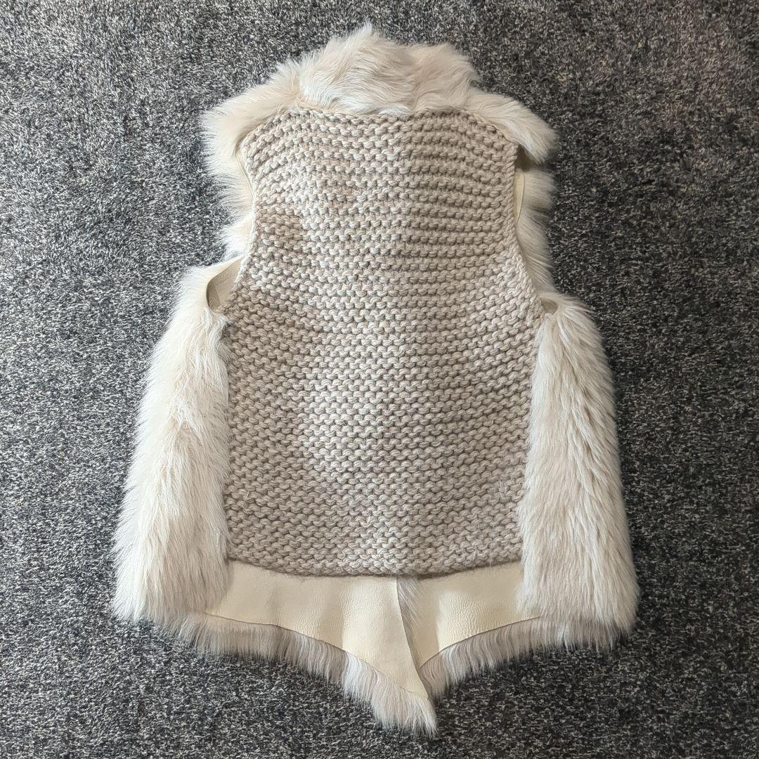 美品 GUSHLOW&COLE ガシュロウ&コール　ムートン ファー ベスト