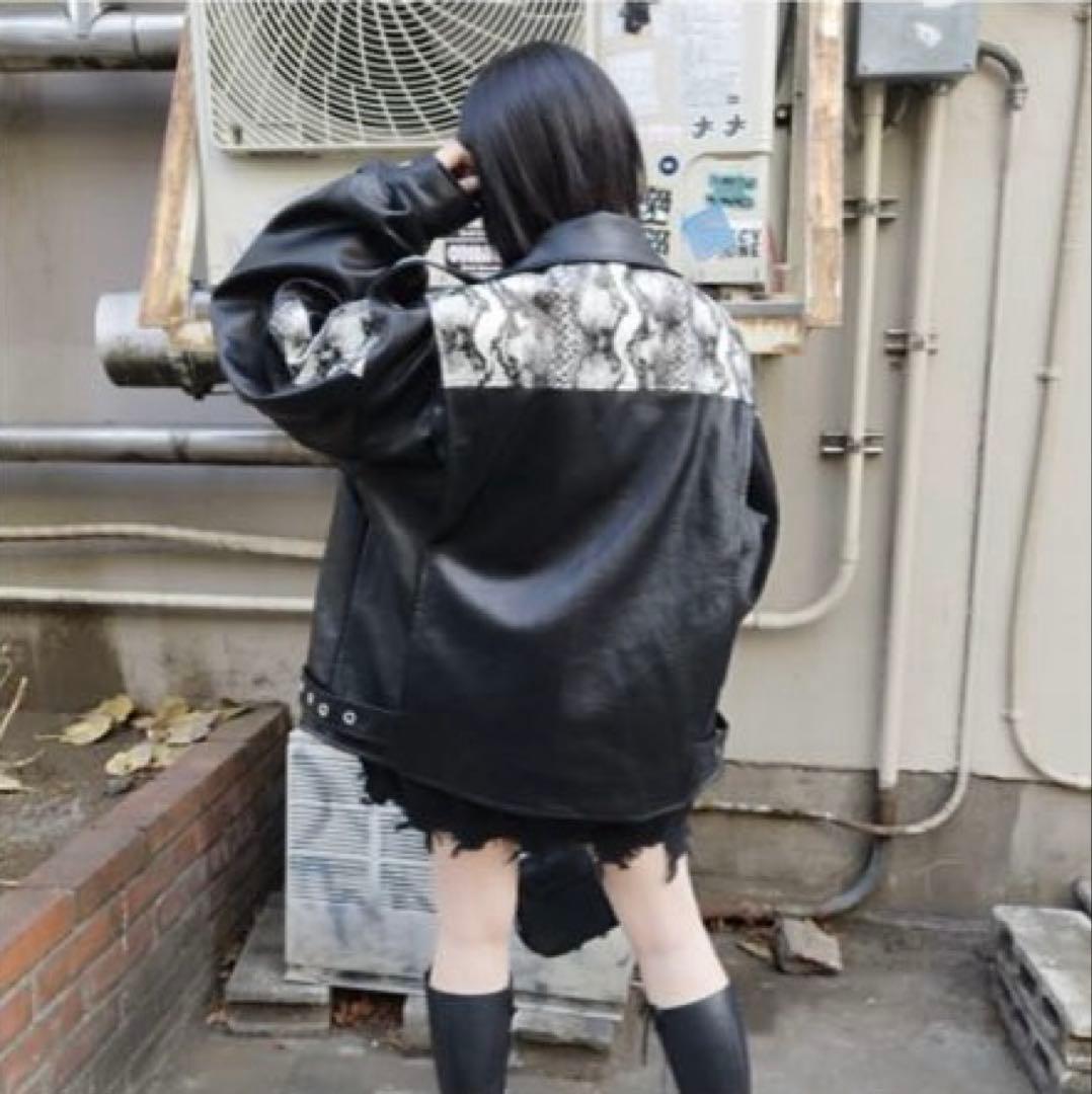 SELECT / ［PINKSPINK］パイソン柄PUレザージャケット