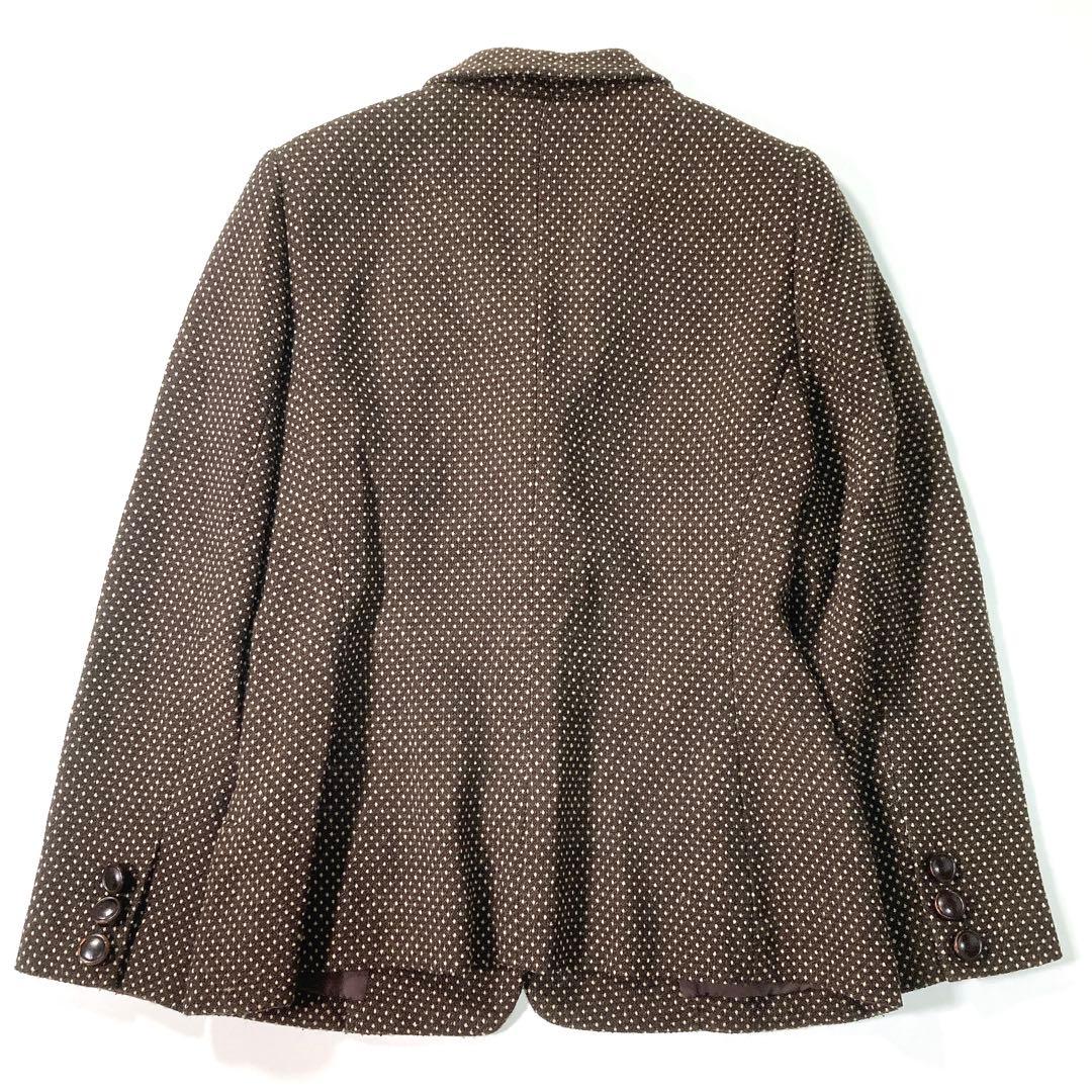 クリスチャンディオール Dior テーラードジャケット ドット ウール