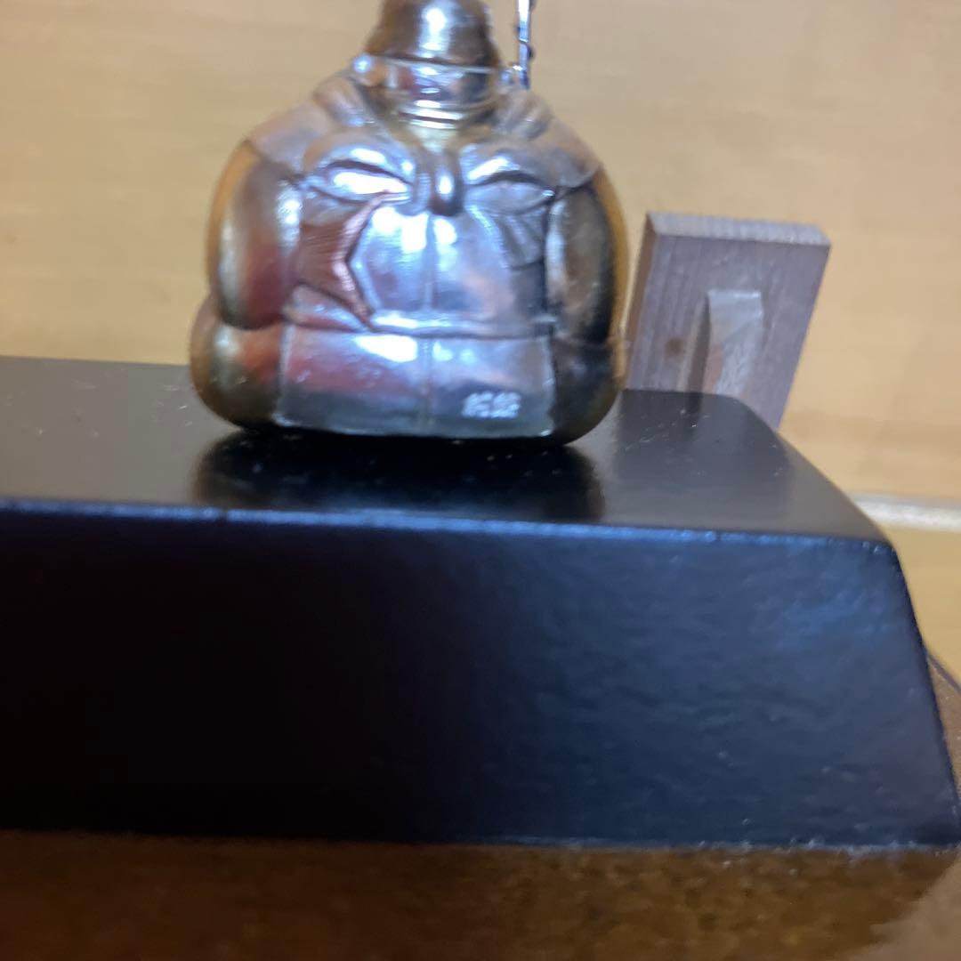 武比古作　純銀　恵比寿天　大黒天 宝船　置物　飾り物　縁起物　刻印有り