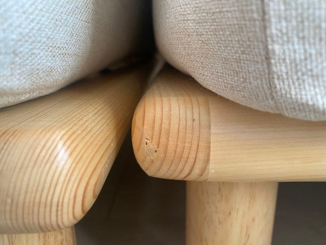 【まー】Ricordo リコルド　アイボリー 2人掛けソファ　①/3