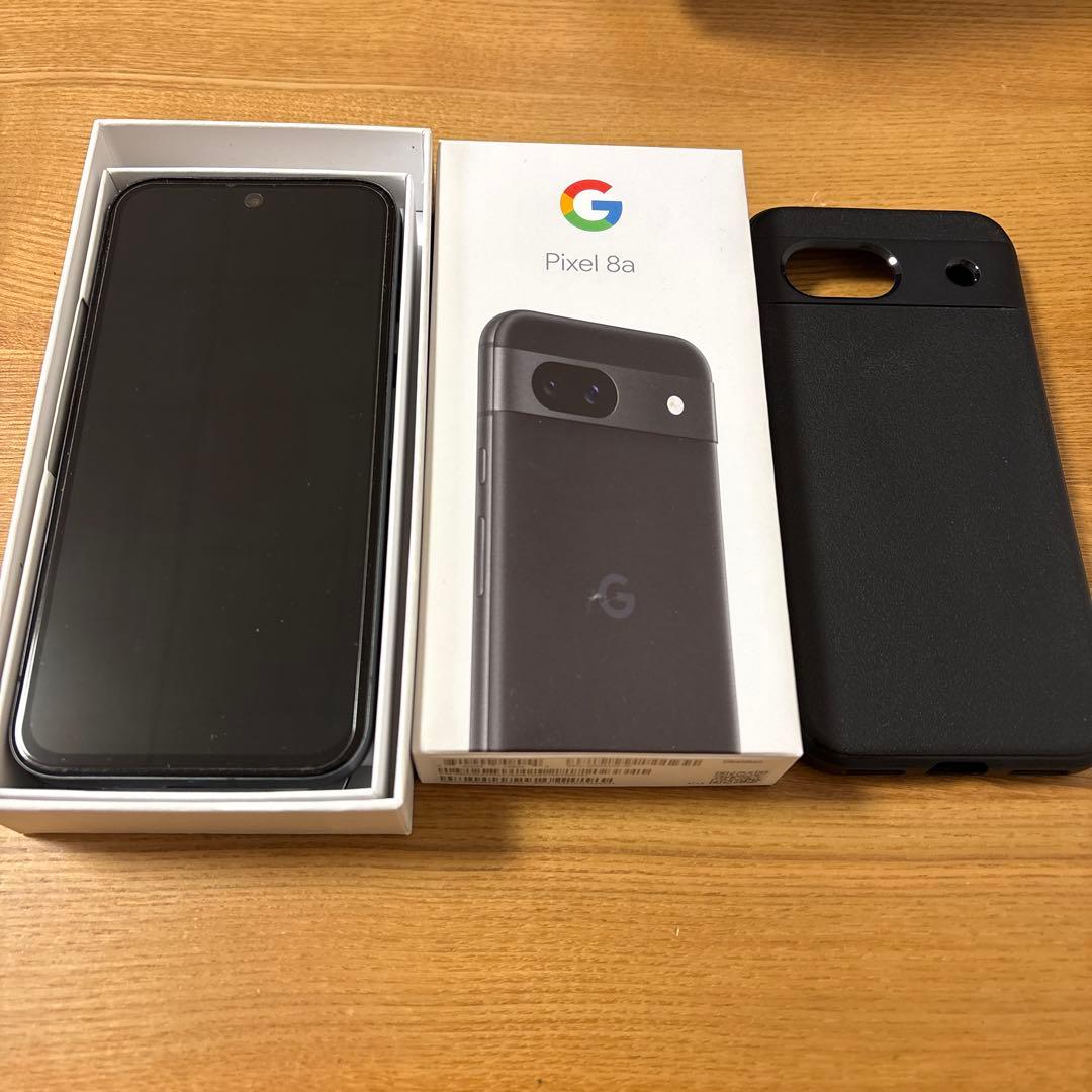 Google Pixel 8a ブラック 本体とケースなどの付属品