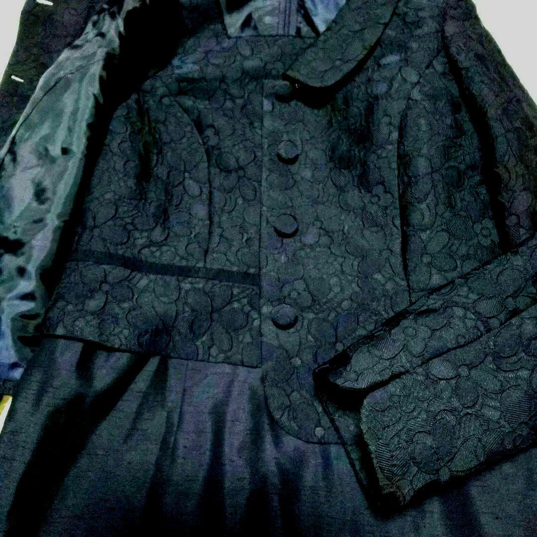 美品★東京ソワールRifanne ネイビー ワンピース ジャケット