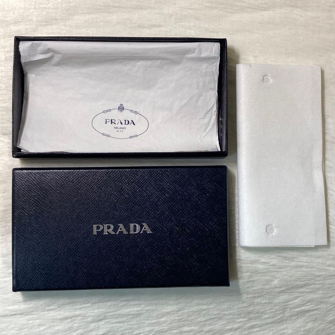 ラストセール　美品　PRADA プラダ　長財布　ロングウォレット　サフィアーノ