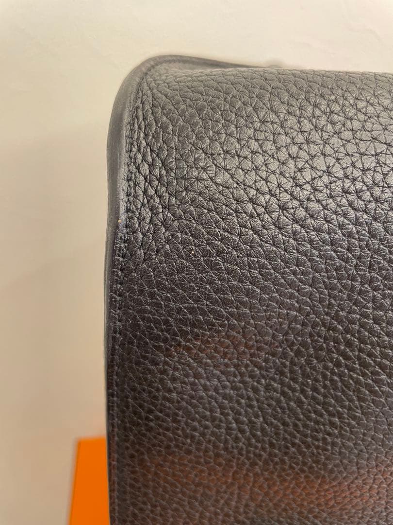 HERMES エルメス□O刻印 ジプシエール37 ショルダーバッグ　ブラック