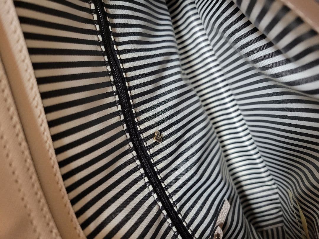 美品 kate spade キャメロン ストリート ゾーイー ベージュ×ブラック