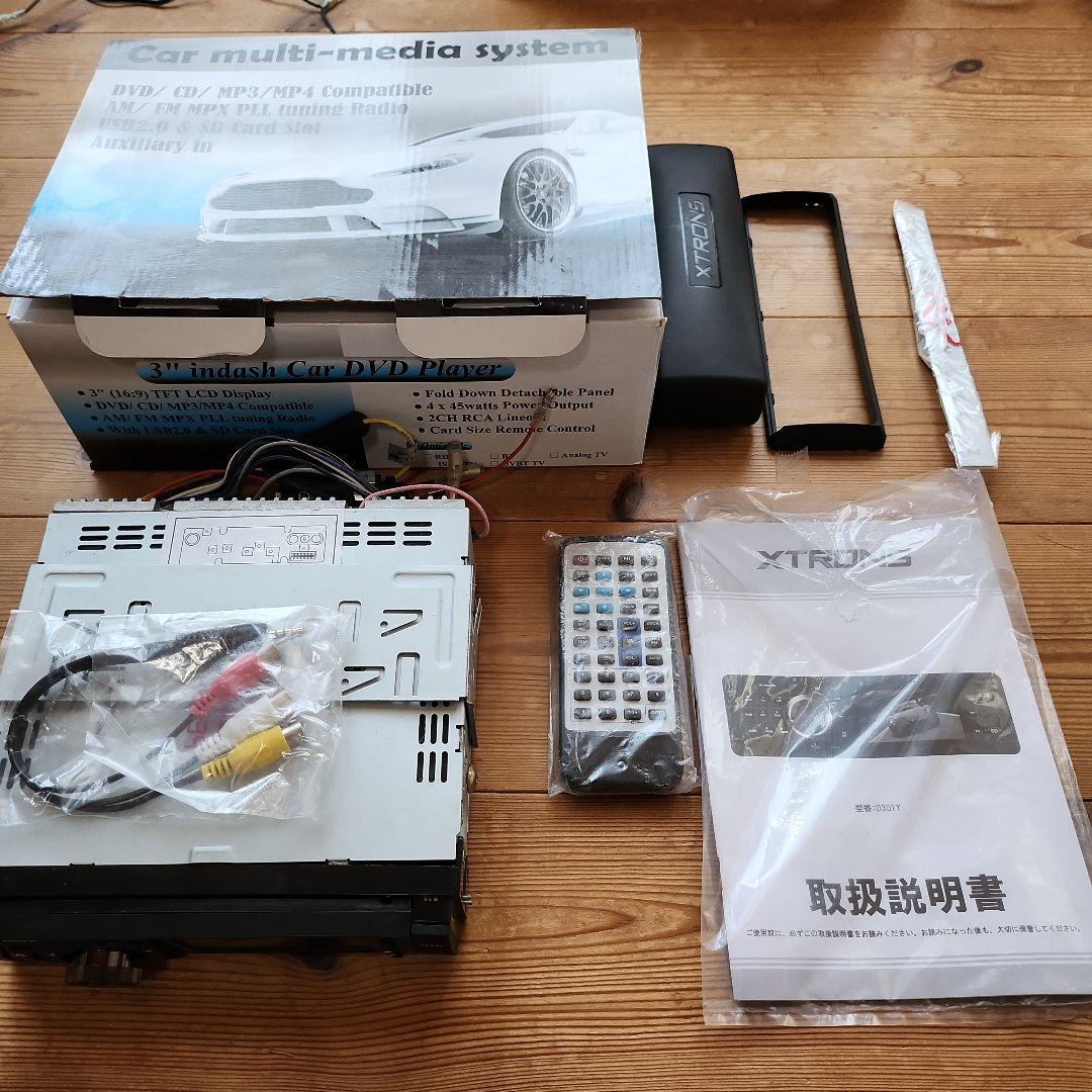 うえぽんXTRONS 1DINデッキ DVD CD SD USB
