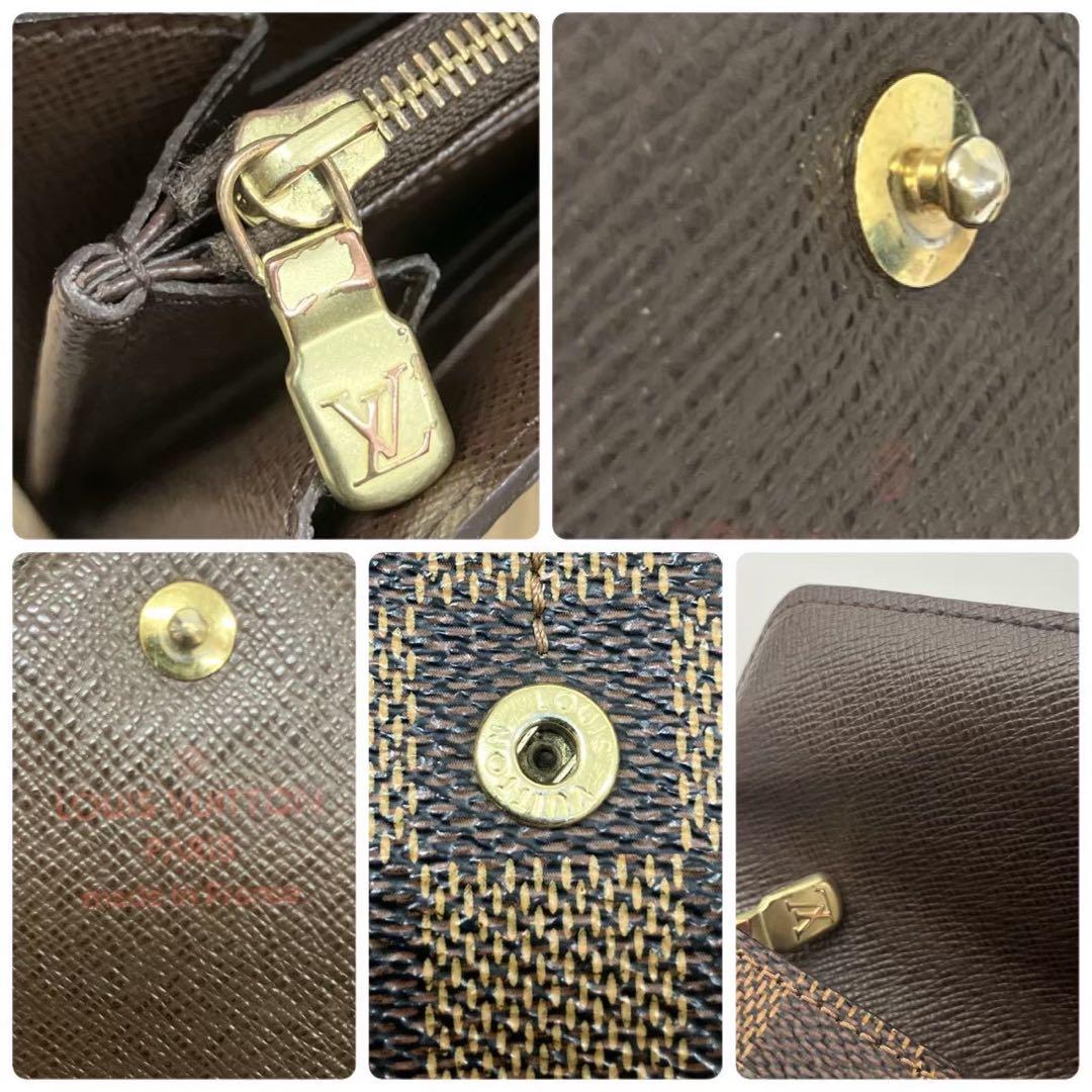 Justin 正規品 ルイヴィトン 長財布 ポルトフォイユ サラ ダミエ