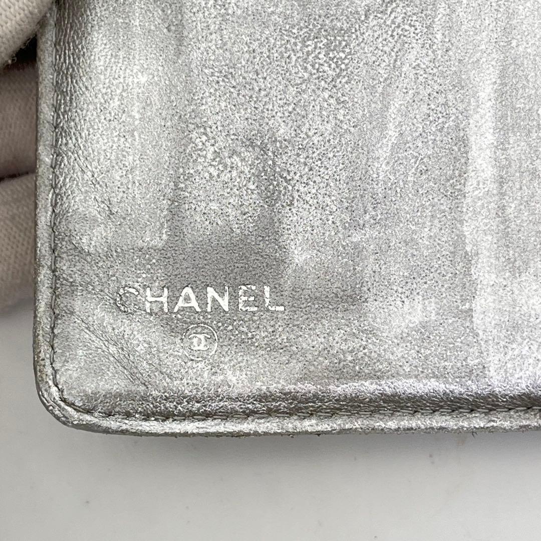 CHANEL 長財布 ココマーク カメリア フラワーエンボス ブラック レザー