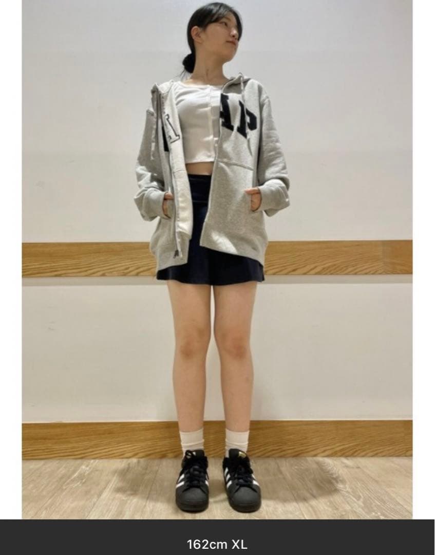 GAPロゴ フルジップパーカー(ユニセックス)