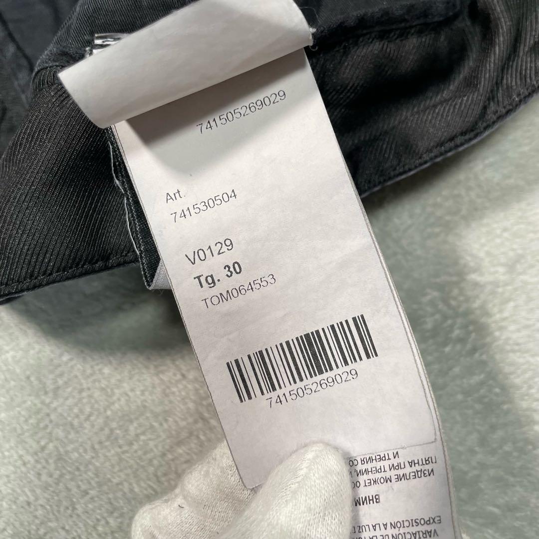 ストーンアイランド　カーゴパンツ　ブラック　W30