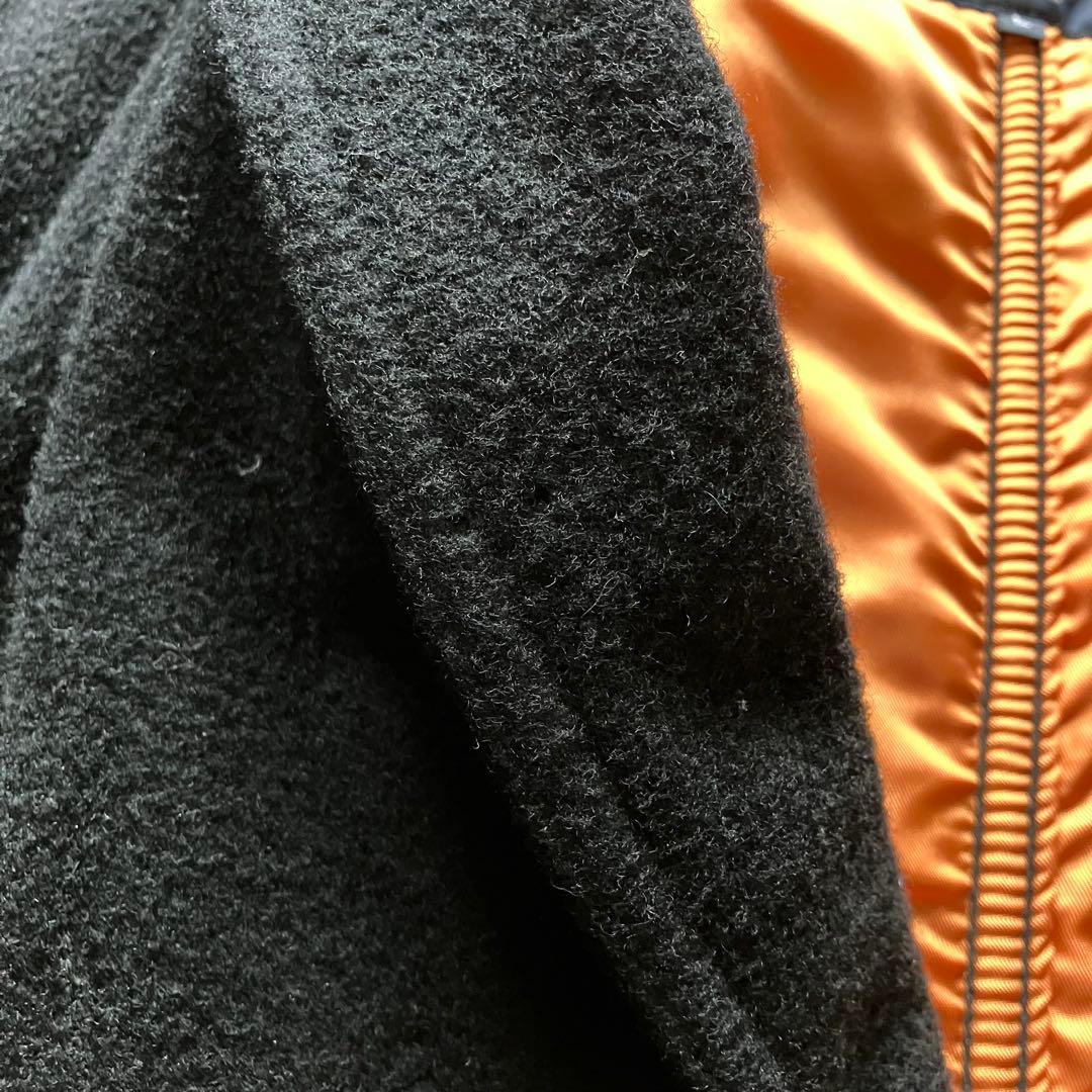 00's コムデギャルソン オム ウール中綿ジャケット 黒 L ミリタリー