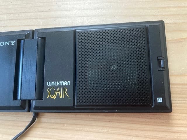 超希少品 整備済完全動作品 折りたたみ式スピーカー SONY SS-WM20 青