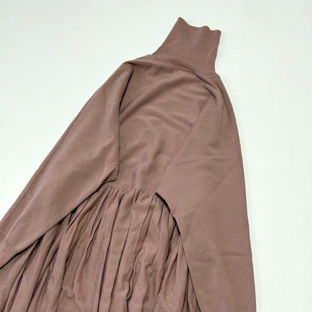 定番人気✨ カレンソロジー　ウールハイネックギャザーワンピース