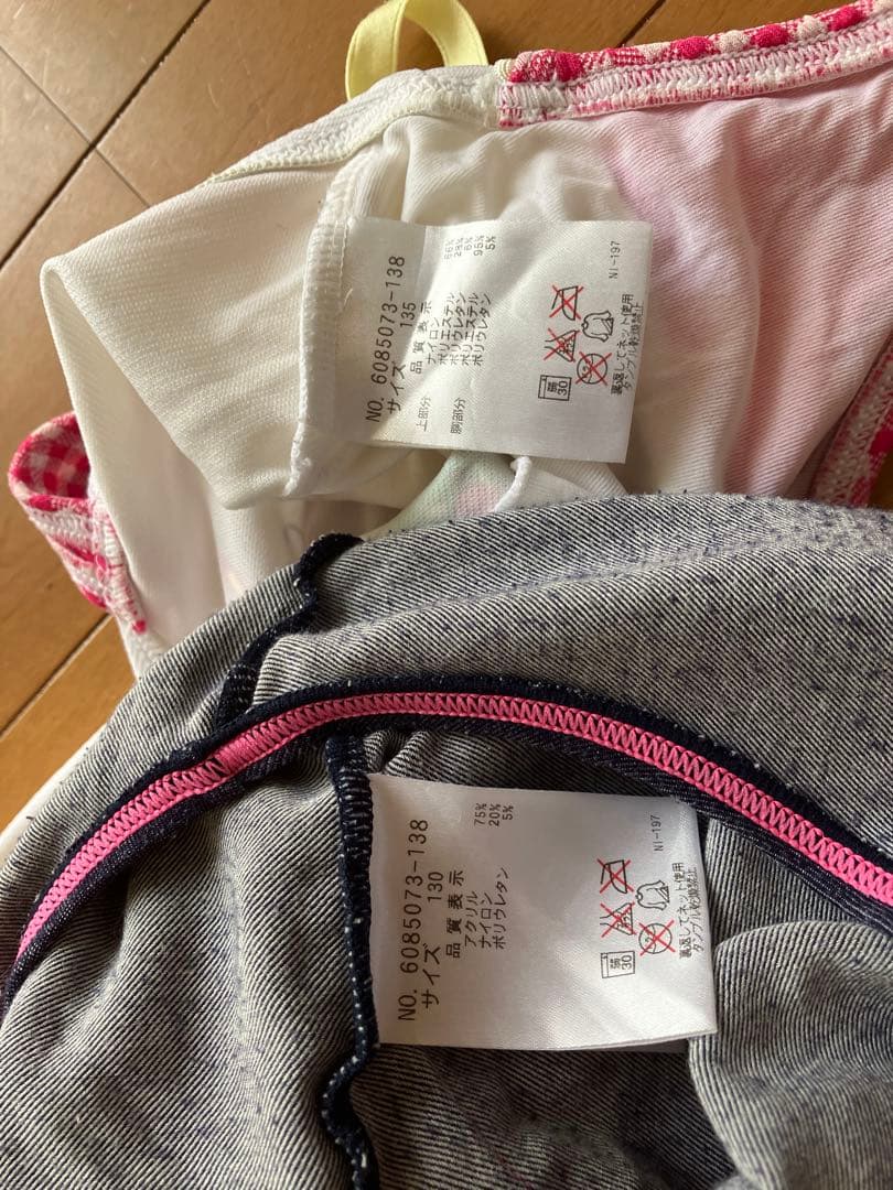 メゾピアノ　水着　上135、下130