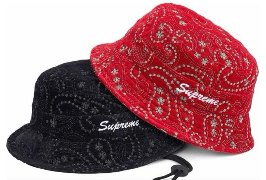 帽子 FW23 Supreme Velvet Paisley Boonie M/L