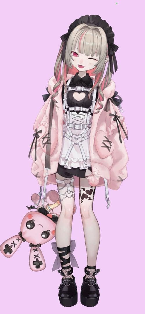 にじさんじ　魔界ノりりむコスプレ衣装セット 10点 ウィッグ付き