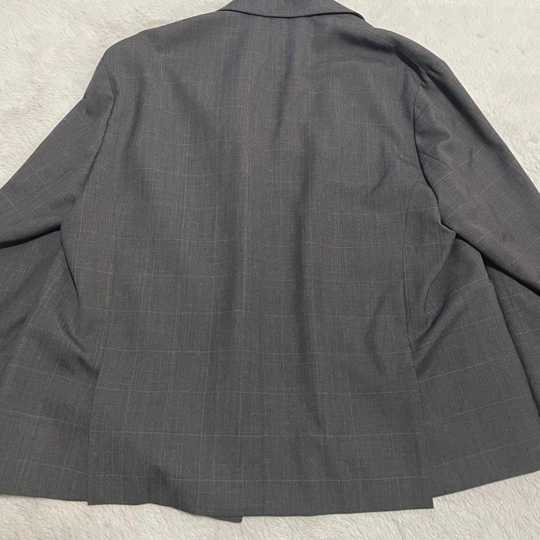 【美品】steinシュタイン テーラードジャケットセットアップ Sサイズ グレー