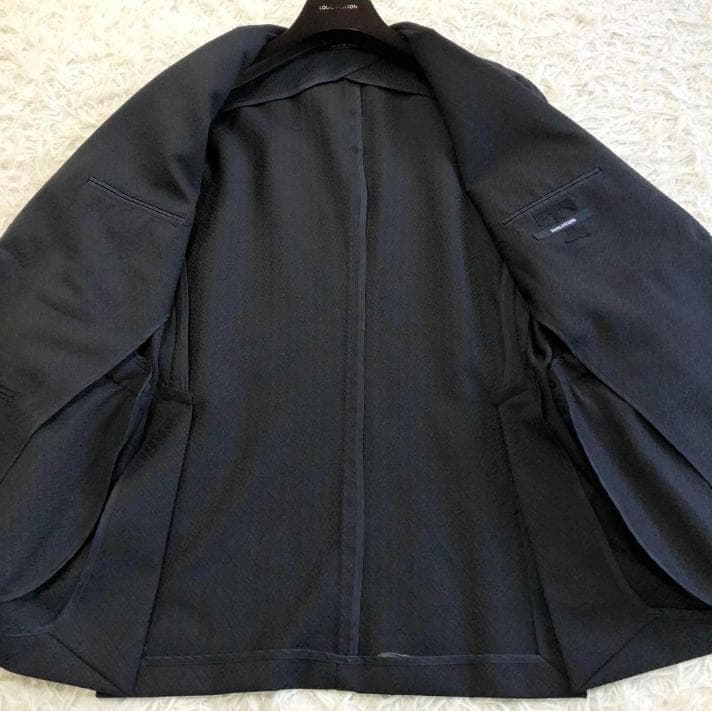 定価10万 逸品！タリアトーレ アンコン テーラードジャケット 織柄 ネイビー