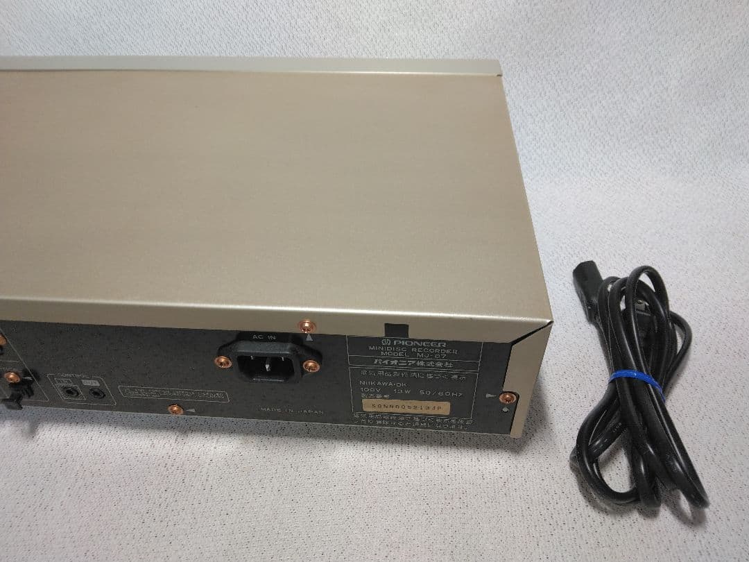 Pioneer MJ-D7 MDデッキ