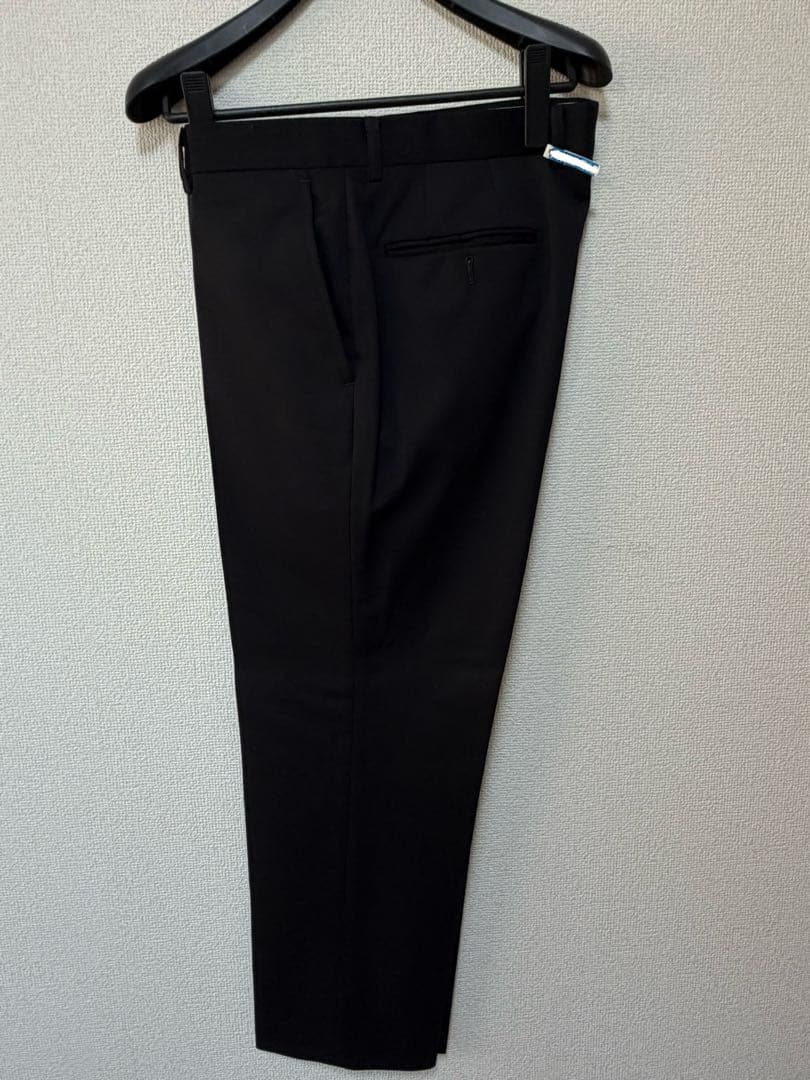 【美品】AOYAMA パーソンズ　黒無地　2パンツ　AB ストレッチ　ブラック