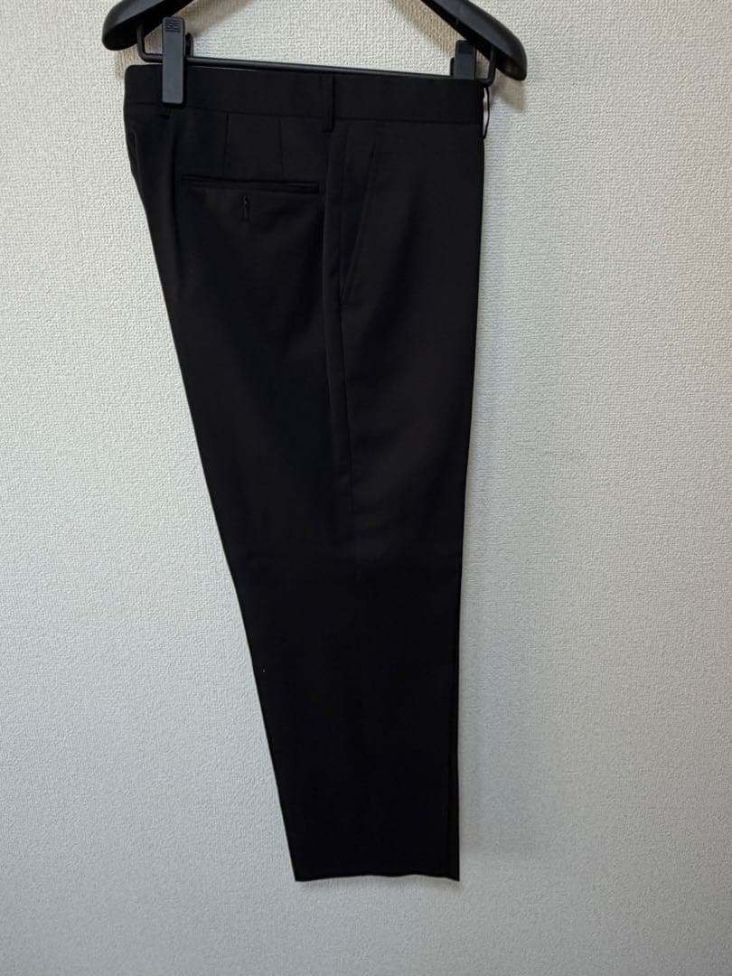 【美品】AOYAMA パーソンズ　黒無地　2パンツ　AB ストレッチ　ブラック