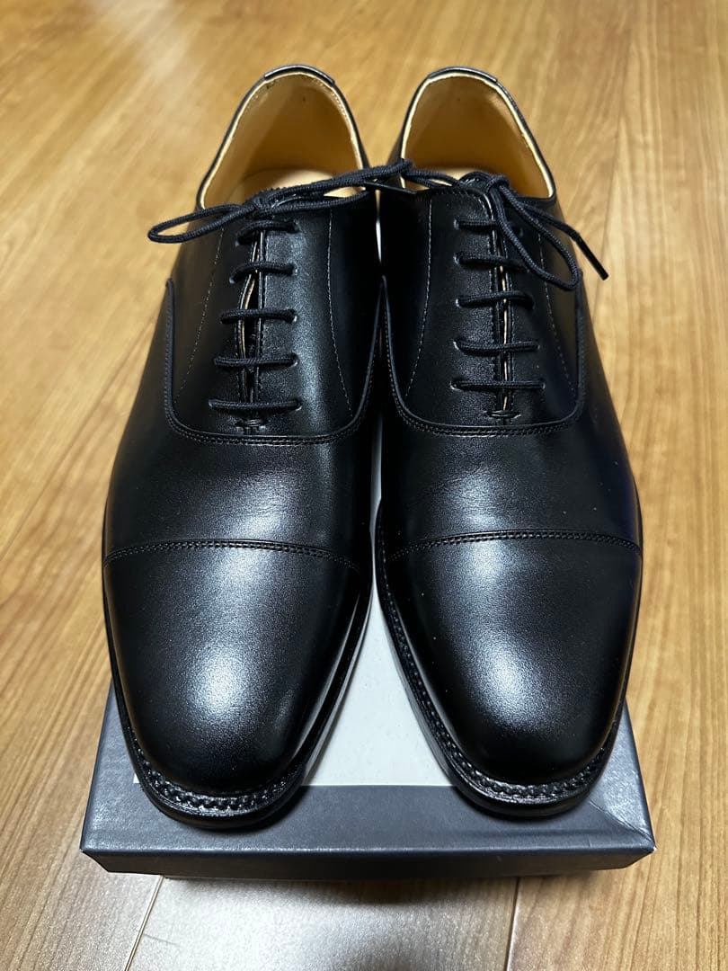 【美品】スコッチグレイン HIROKAWA 25.5cm 3E ブラック