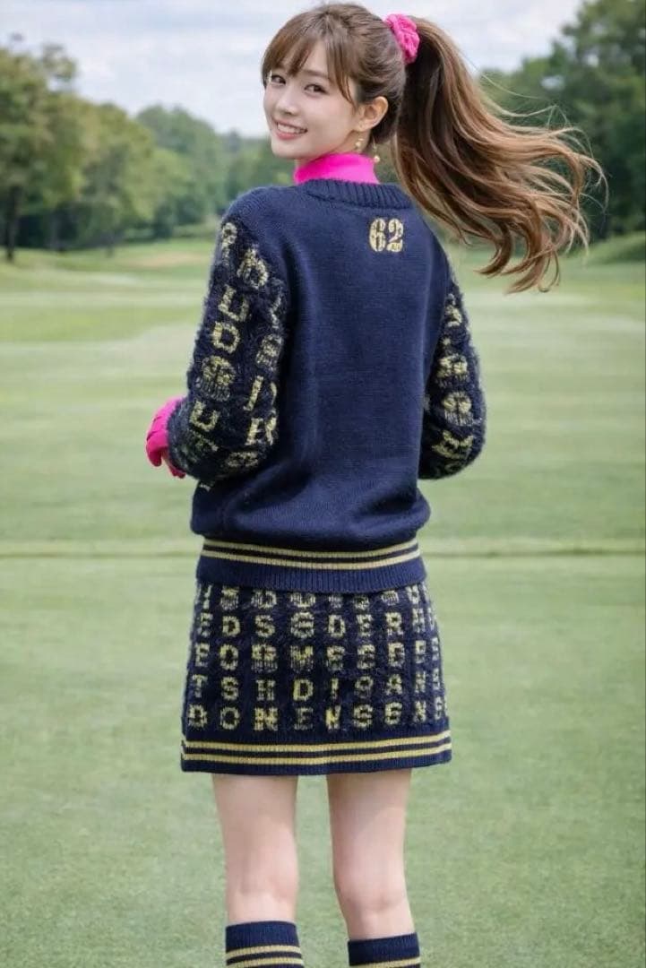 ゴルフ ウエア 上下 秋冬 暖か CUARTO UNITED ミニスカートM S