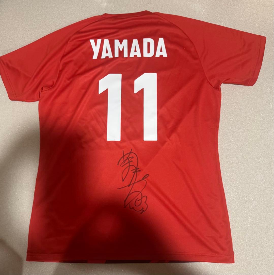 バレーボール　日本代表　山田二千華　直筆サイン入り　応援Tシャツ　NEC 新品