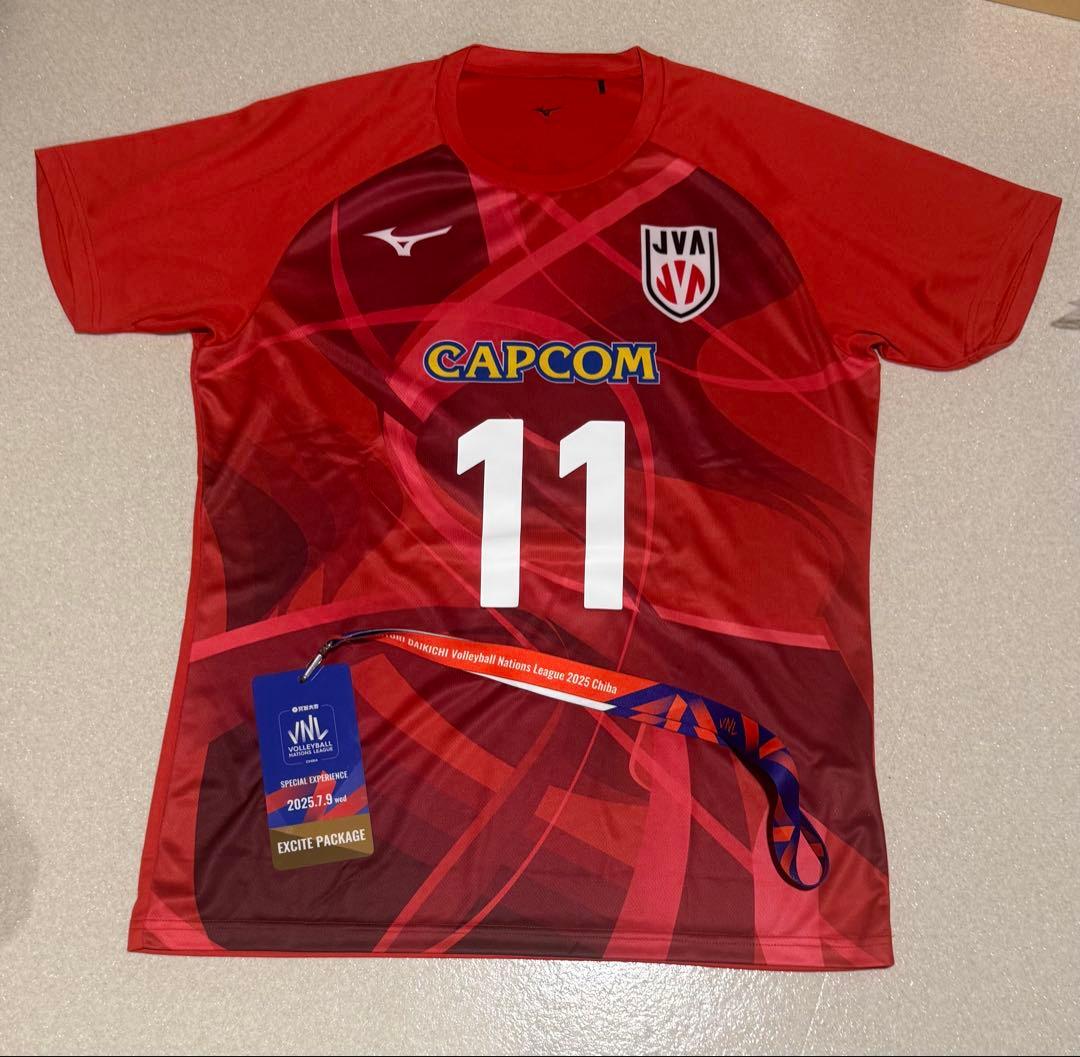 バレーボール　日本代表　山田二千華　直筆サイン入り　応援Tシャツ　NEC 新品