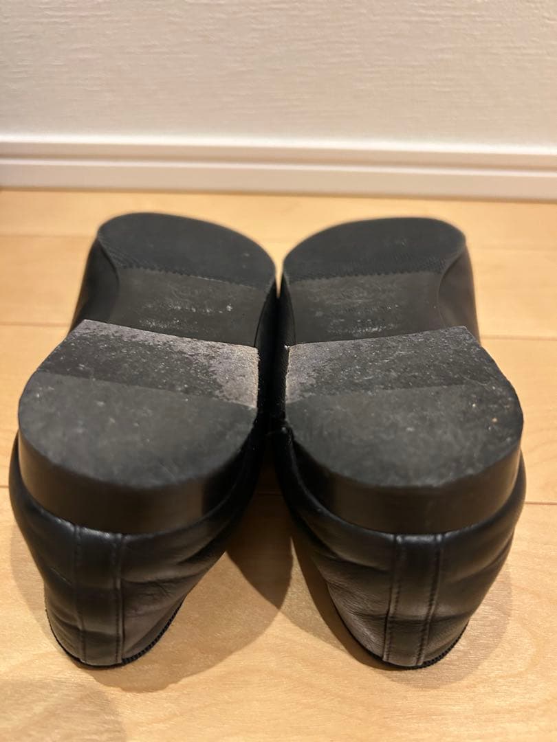 CHANEL バレリーナ　ラムスキン　エナメル　ブラック　36