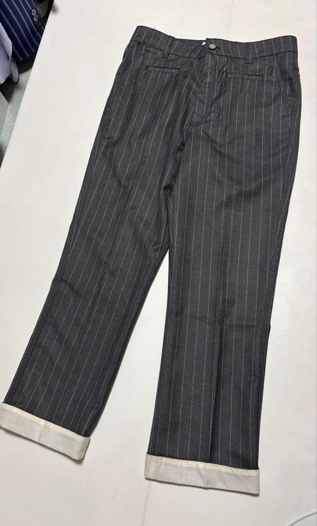 た*う様 LOEWE ストライプスラックス フィッシャーマンパンツ　ストレートシ