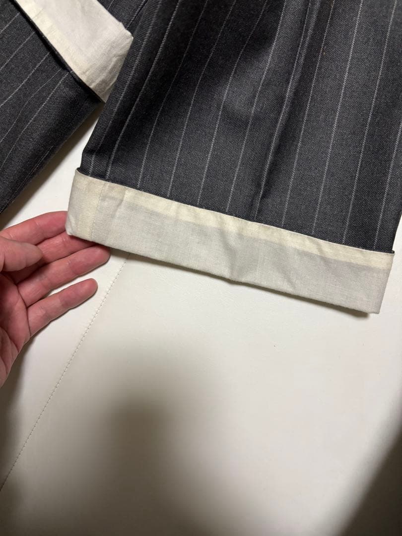 た*う様 LOEWE ストライプスラックス フィッシャーマンパンツ　ストレートシ