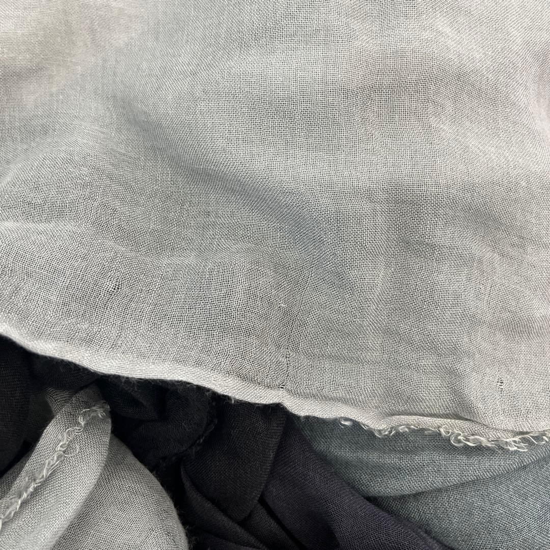 ファリエロサルティ　ストール 大判 グラデーション　ネイビーブラック