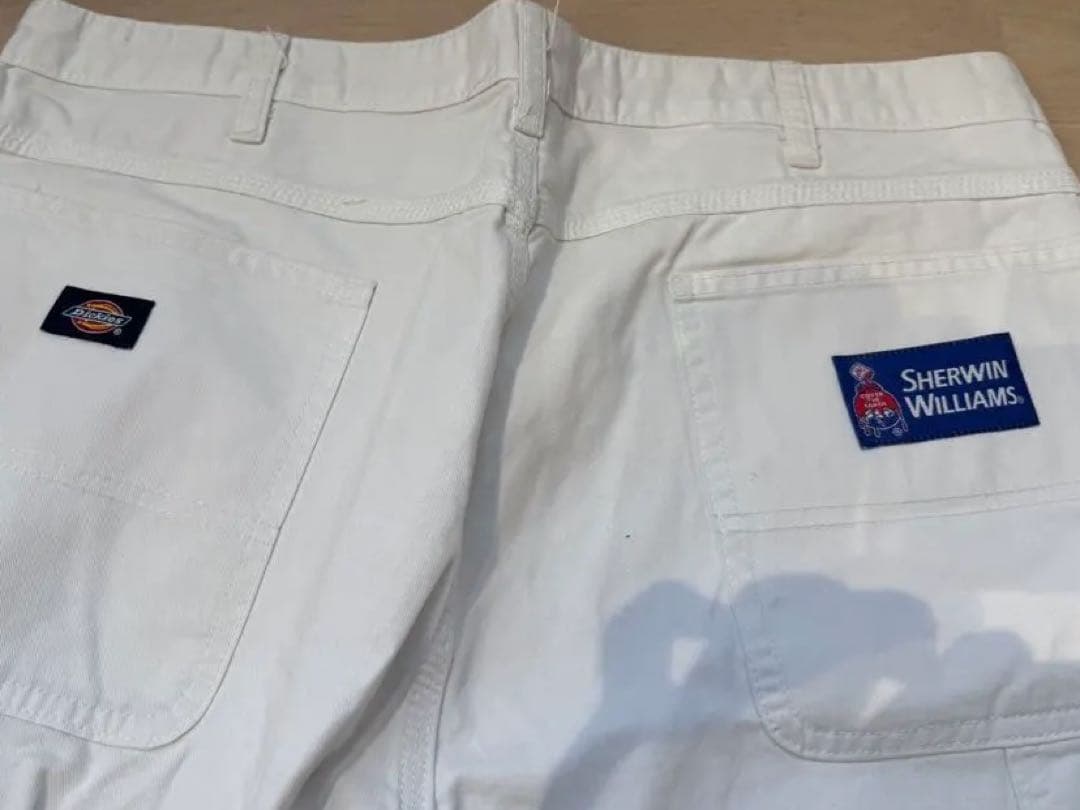 ②Sherwin-Williams ホワイトパンツ　38✖️30 デッドストック