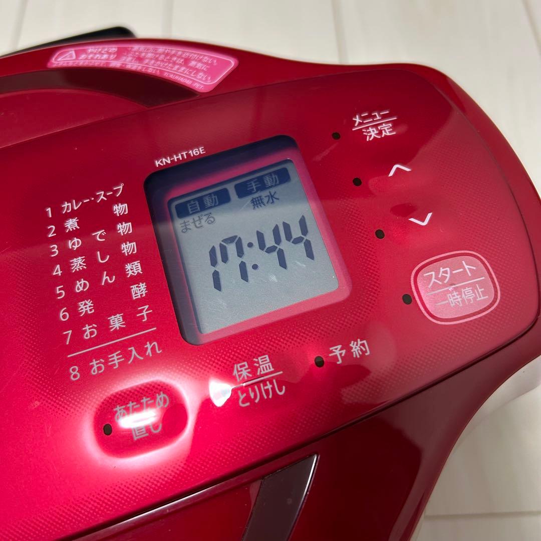【美品】シャープ ヘルシオ ホットクック 1.6L レッド KN-HT16E