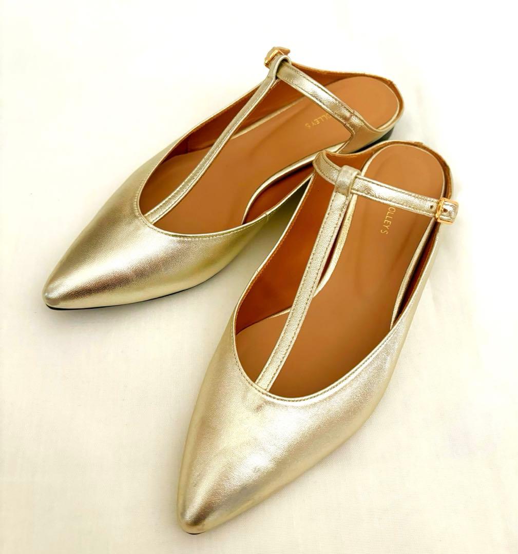 ⭐︎専用です⭐︎新品ノーリーズ¥19800メタリックゴールドミュール