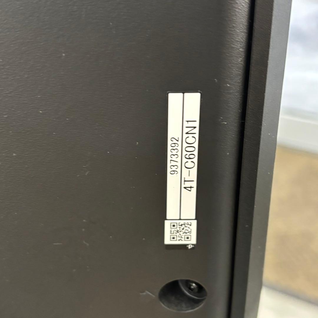 SHARP 60V型 4K AQUOS 4T-C60CN1 2021年製 B6