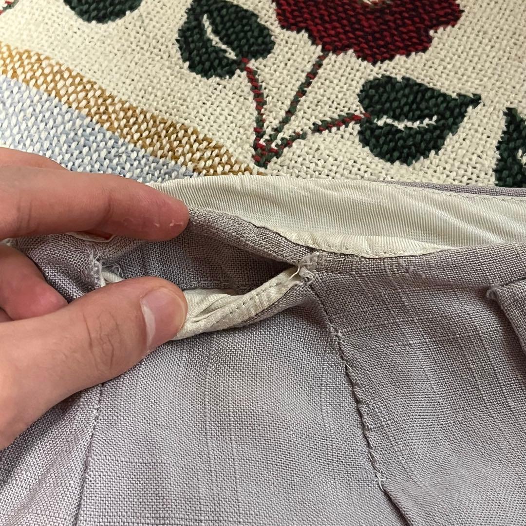 50s ネップ 絣 リネン ヴィンテージ ギャバジン レーヨン 60s ピンク