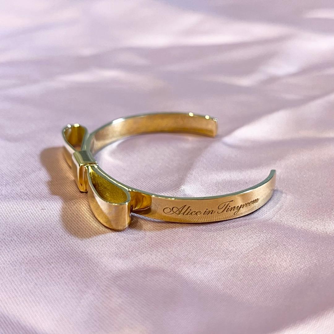 Alice in Tinyroom アリスインタイニールーム リボンボウバングル