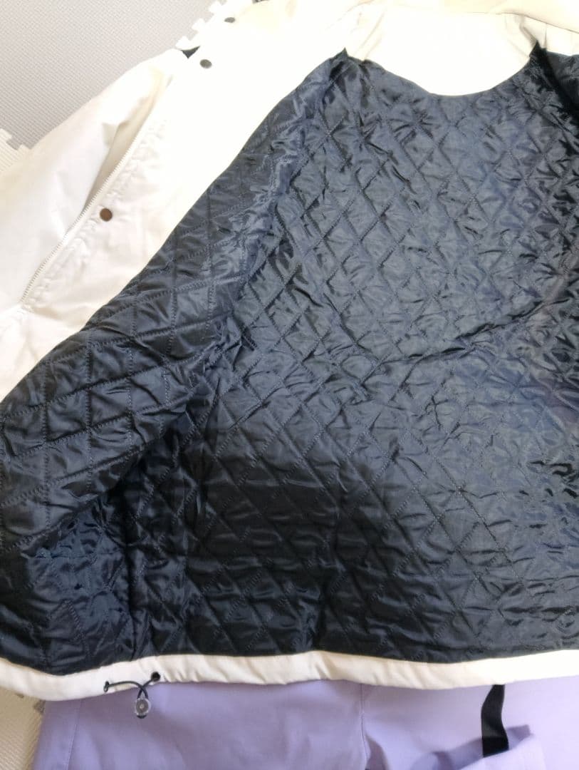 レディース スノーボードウェア ホワイト/ブラック/ラベンダー