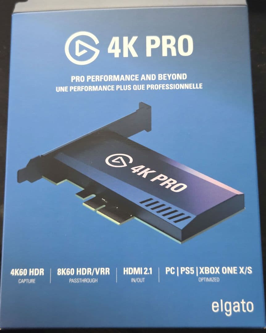 ビデオキャプチャー・キャプチャーボード Elgato Game Capture 4K Pro 10GBK9901