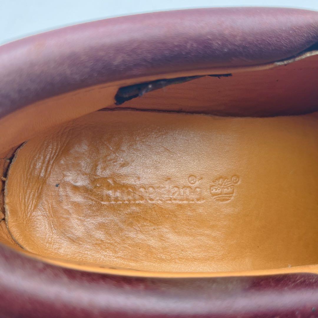 最安値❗️ ティンバーランド 3アイ デッキシューズ 9.5W バーガンディ