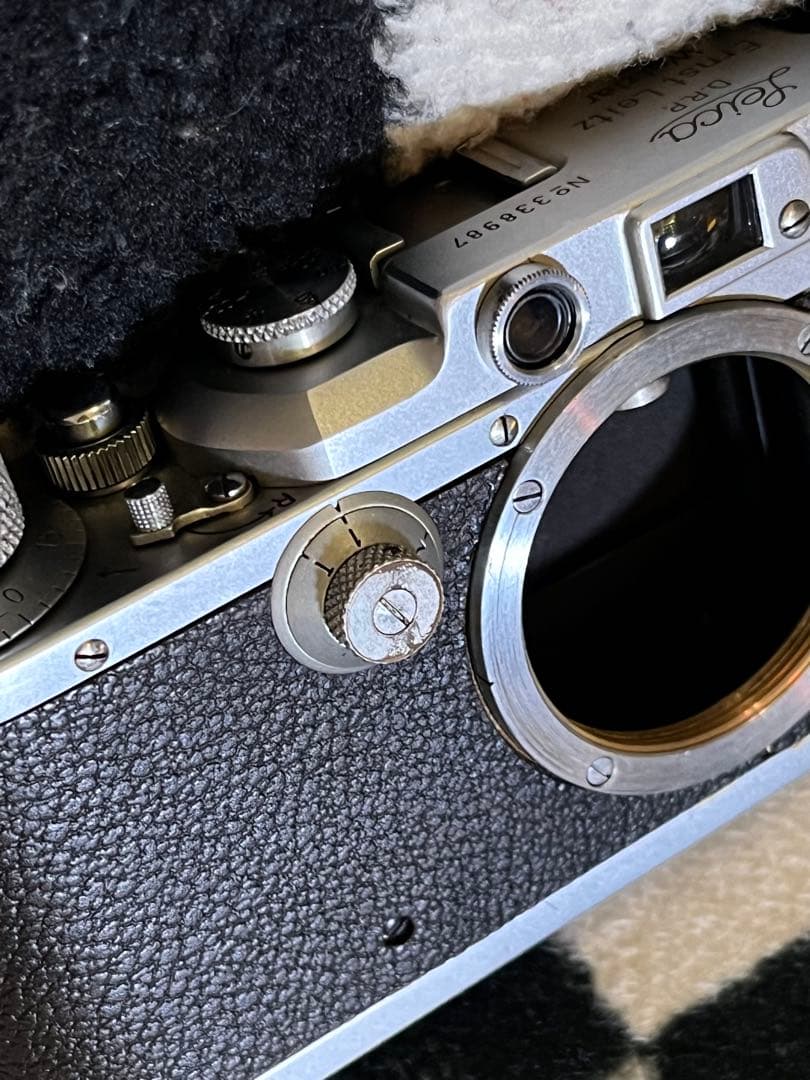 Leica Ⅲa バルナックライカ 本革ケース Fedレンズ付