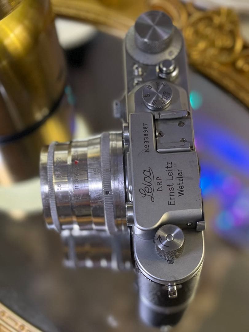 Leica Ⅲa バルナックライカ 本革ケース Fedレンズ付