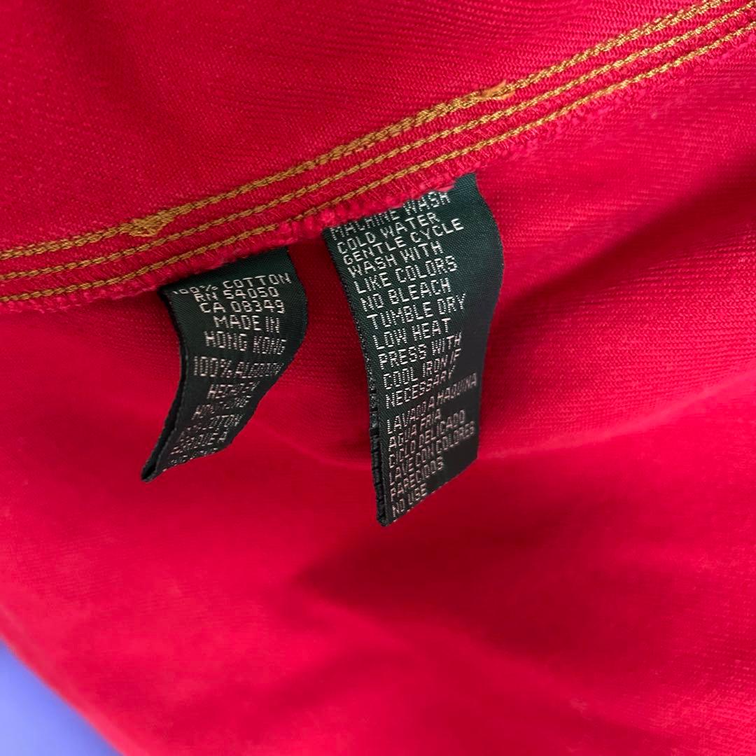 【美品】LAUREN JEANS Co. ラルフローレン　カバーオール　赤　M