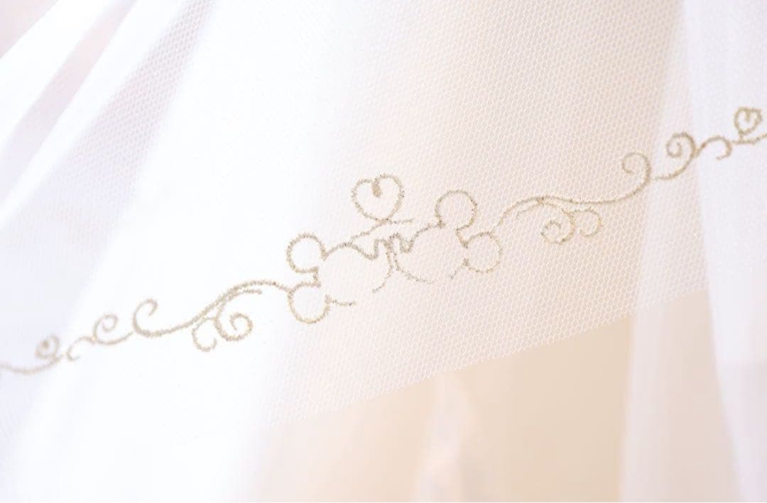 ディズニー　FTW 限定ミッキーベール　ショート　ウエディング